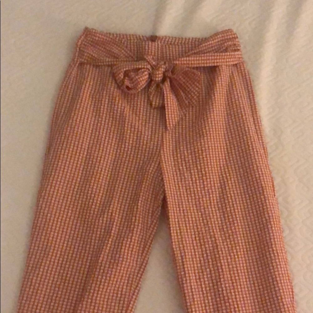 Free people gingham pants